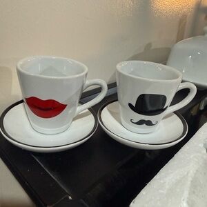 Avon Black and White Mug